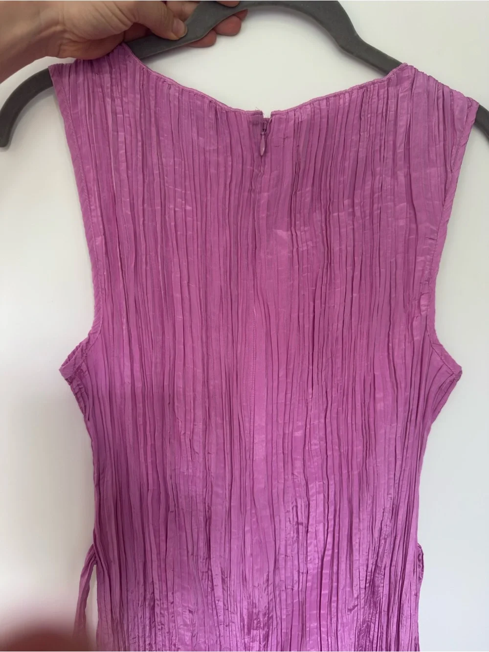 J Crew Sleeveless Pink/lilac Sheath Midi Dress